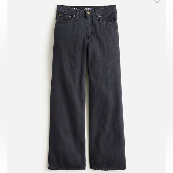 J crew Slim wide-leg jean in black - Picture 1 of 3